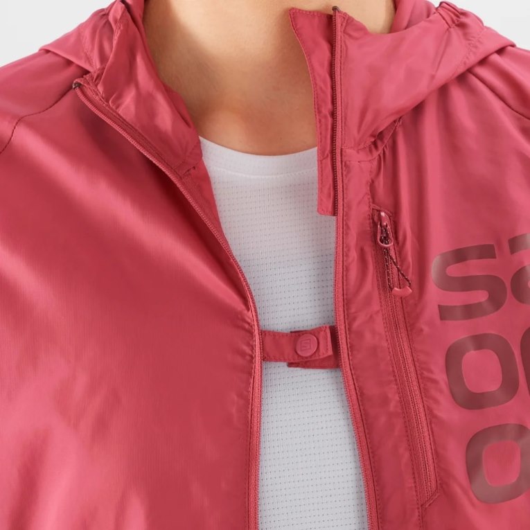 Chaquetas Shell Salomon Bonatti Cross Viento Mujer Rojos | MX OPRF472